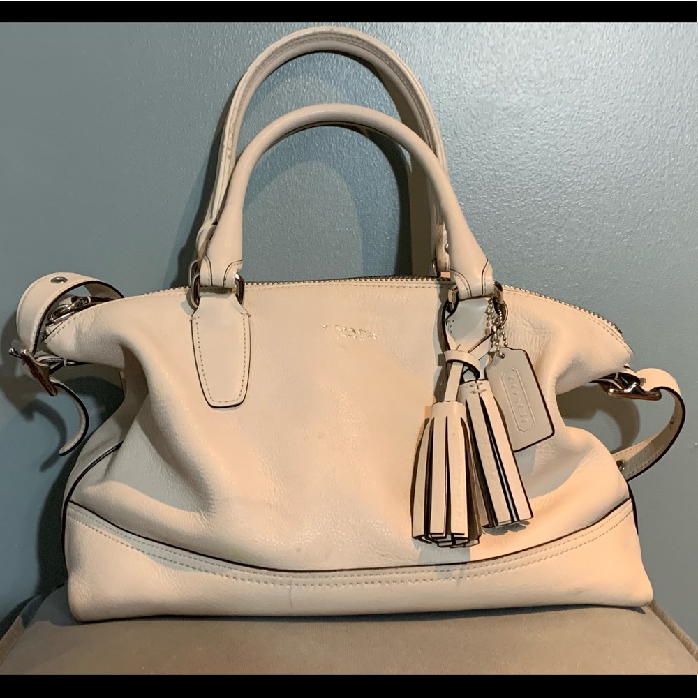 COACH HANDBAG CREAM PURSE